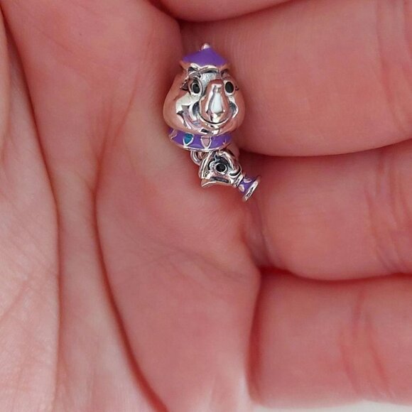 925 Silver Mrs Potts & Chip Charm - Picture 9 of 11